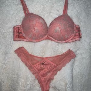 Coral Victoria Secret Set